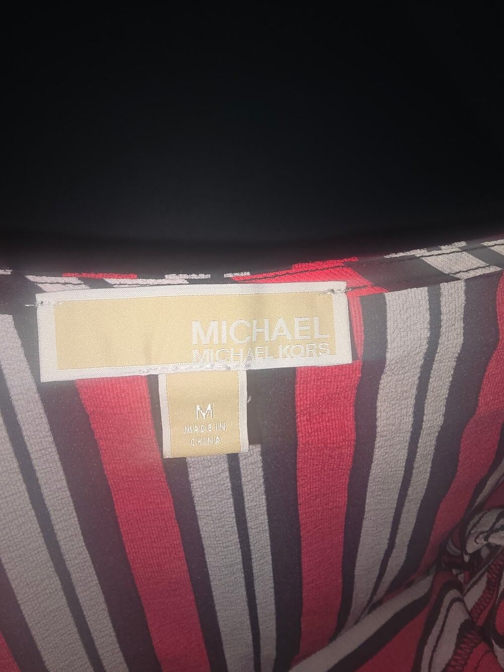Michael Kors Striped Short Sleeve Top